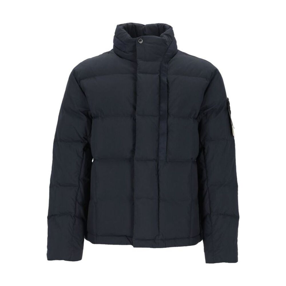 Stone Island Men Quilted Down Jacket With Hood